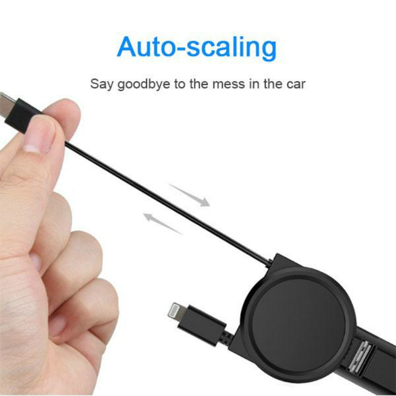 4in1 Car Telescopic Fast Charging Cable - Image 2