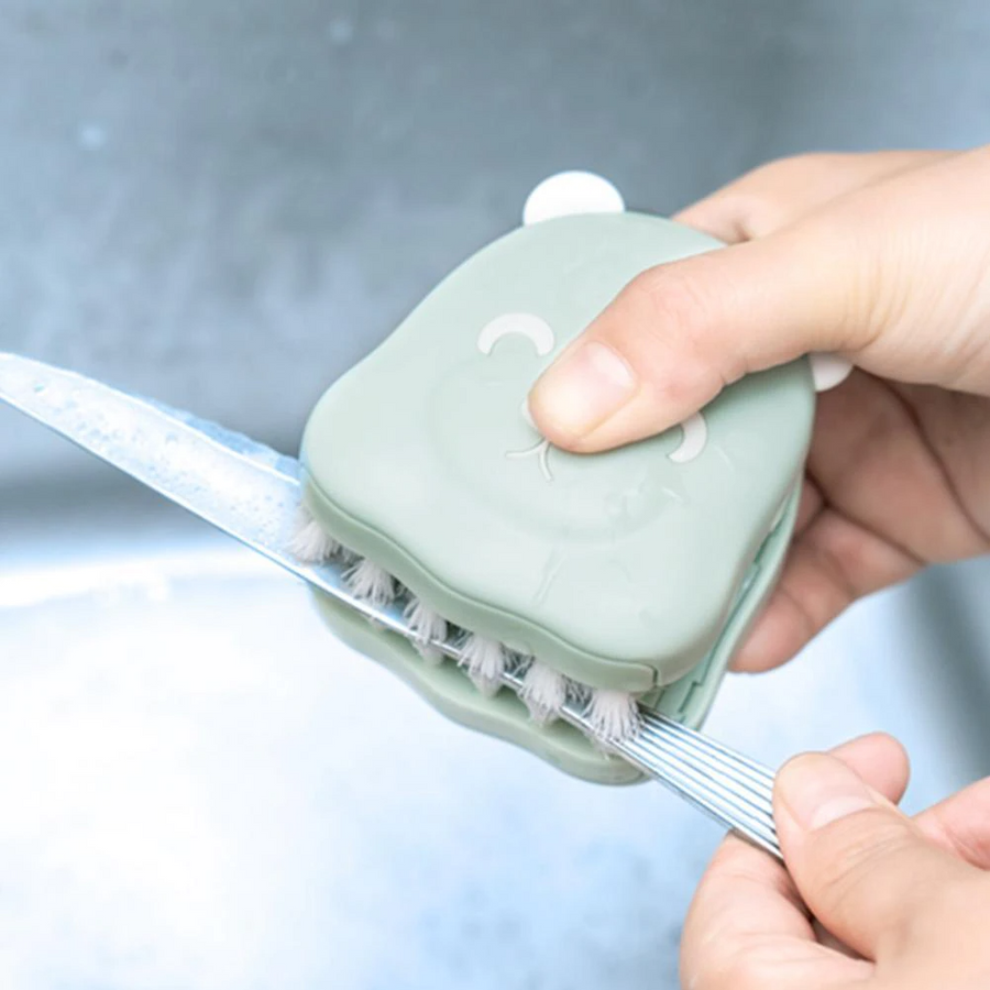 Two-Sided Kitchen Knife Cleaning Brush - Image 0