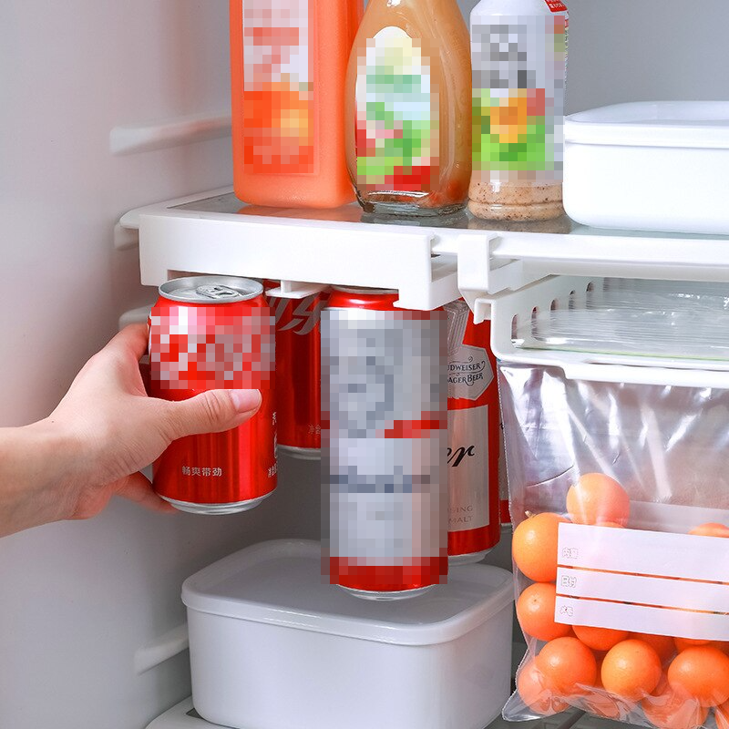 Refrigerator Beverage Organizer Slide Rack