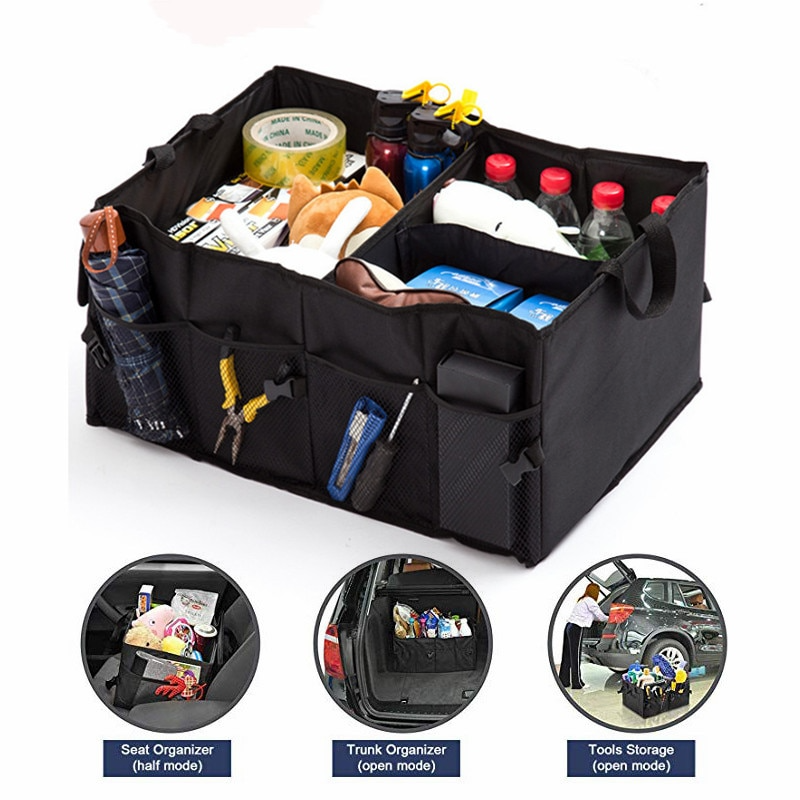 Foldable Large Capacity Durable Car Trunk Organizer Box - Image 7