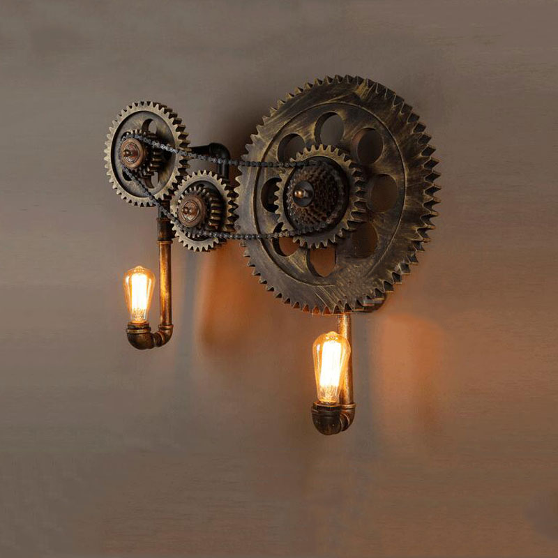 Loft Style Edison Wall Sconce Style Iron Water Lamp - Image 3