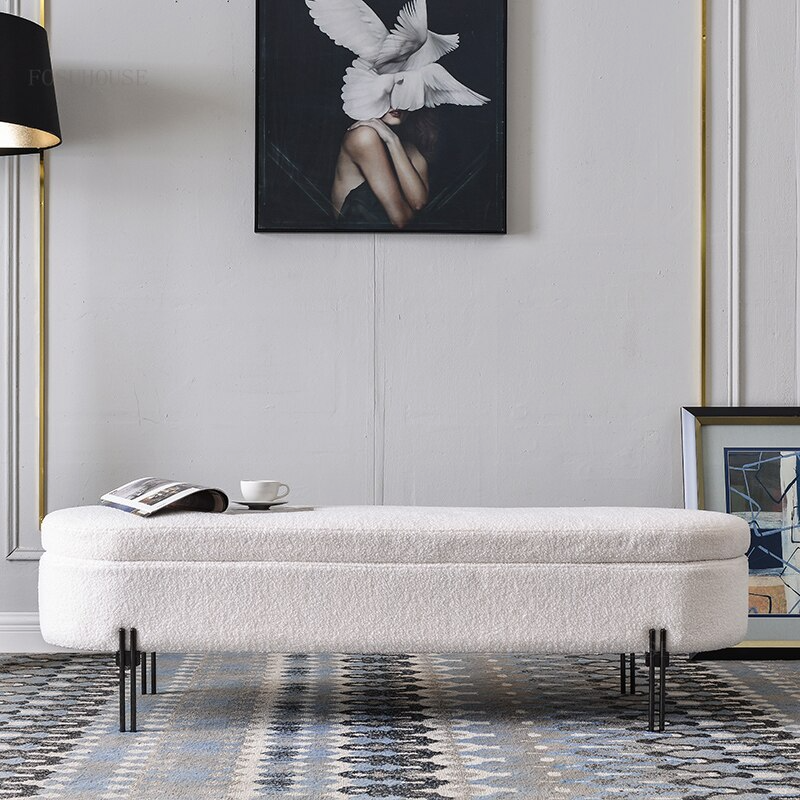 Luxury Storage Organizer Ottoman - Image 1
