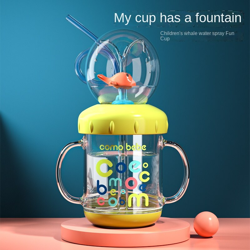 Kids Whale Water Spray Drinking Cup - Image 1