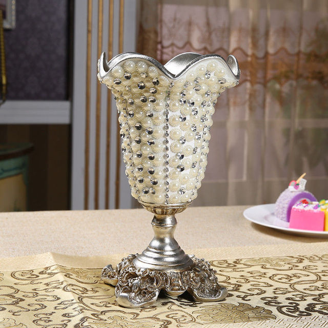 European Luxury Diamond Resin Vase - Image 5