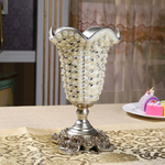 European Luxury Diamond Resin Vase