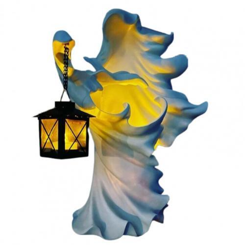 Halloween Ghost Holding Lantern Statue Resin Statue - Image 5