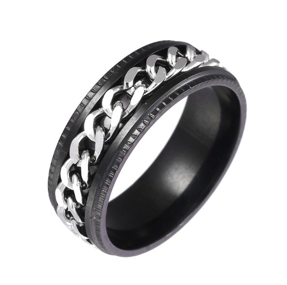Cool Stainless Steel Rotating Ring - Image 7