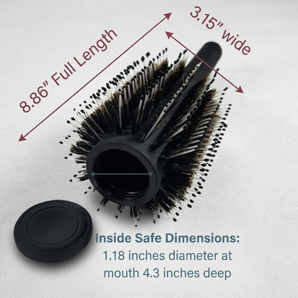 Hidden Compartment Travel Hair Brush - Image 6