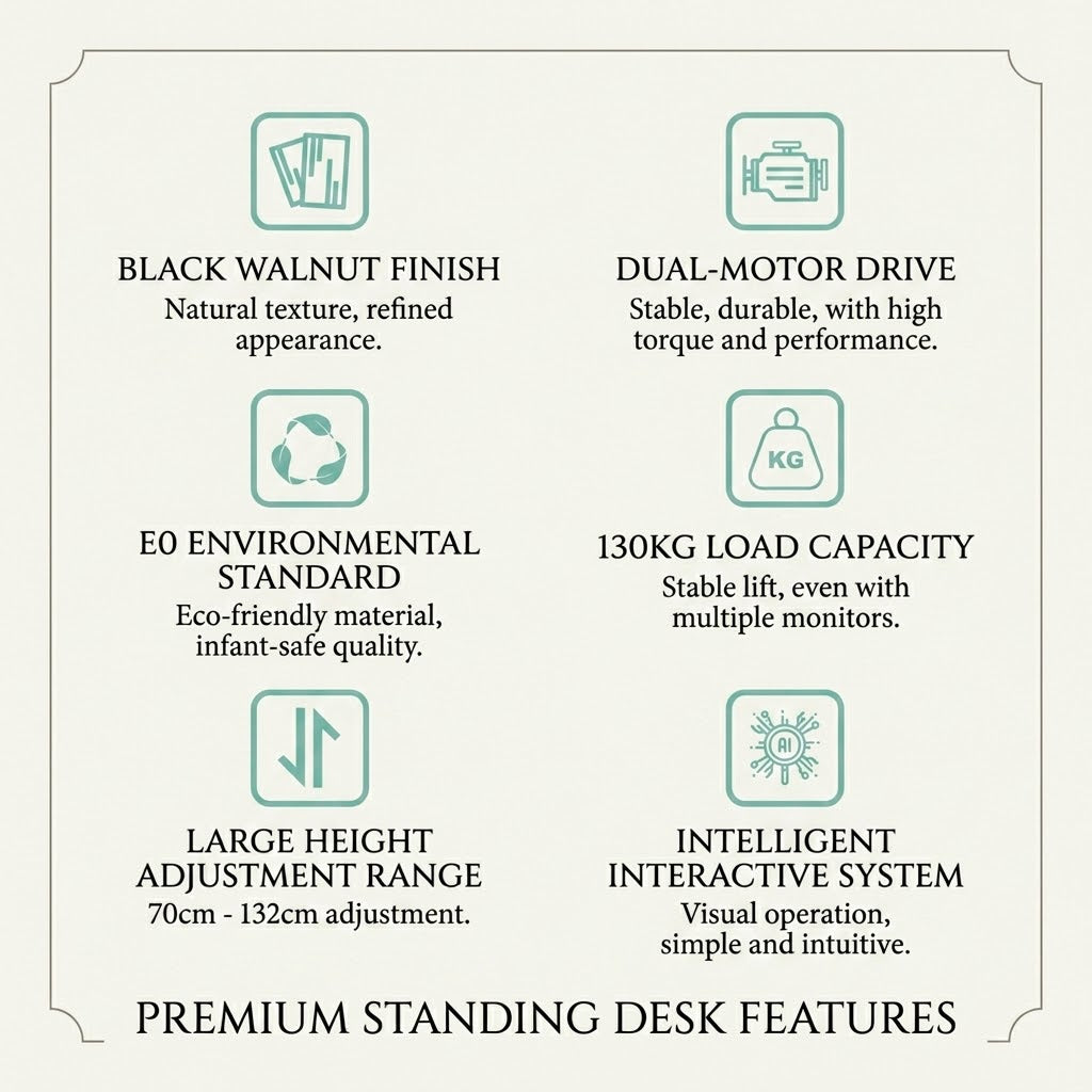 Healthy Hour Electric Adjustable Standing Desk Workstation - Image 7