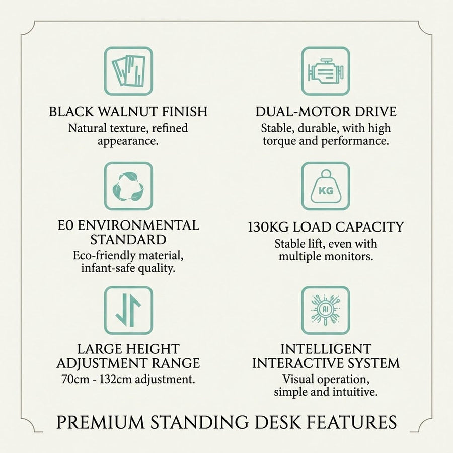 Healthy Hour Electric Adjustable Standing Desk Workstation - Image 7