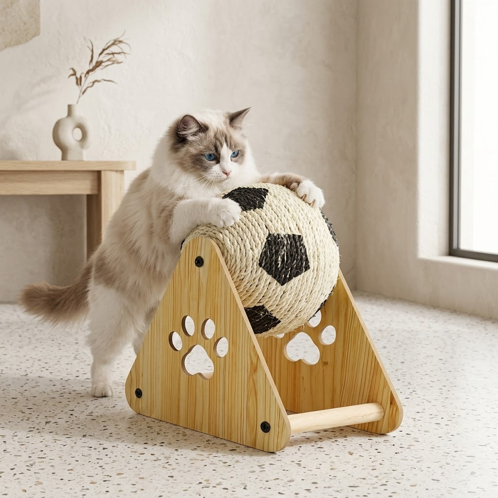 Mini Football Cat Exercise Training Toy Stand - Image 2