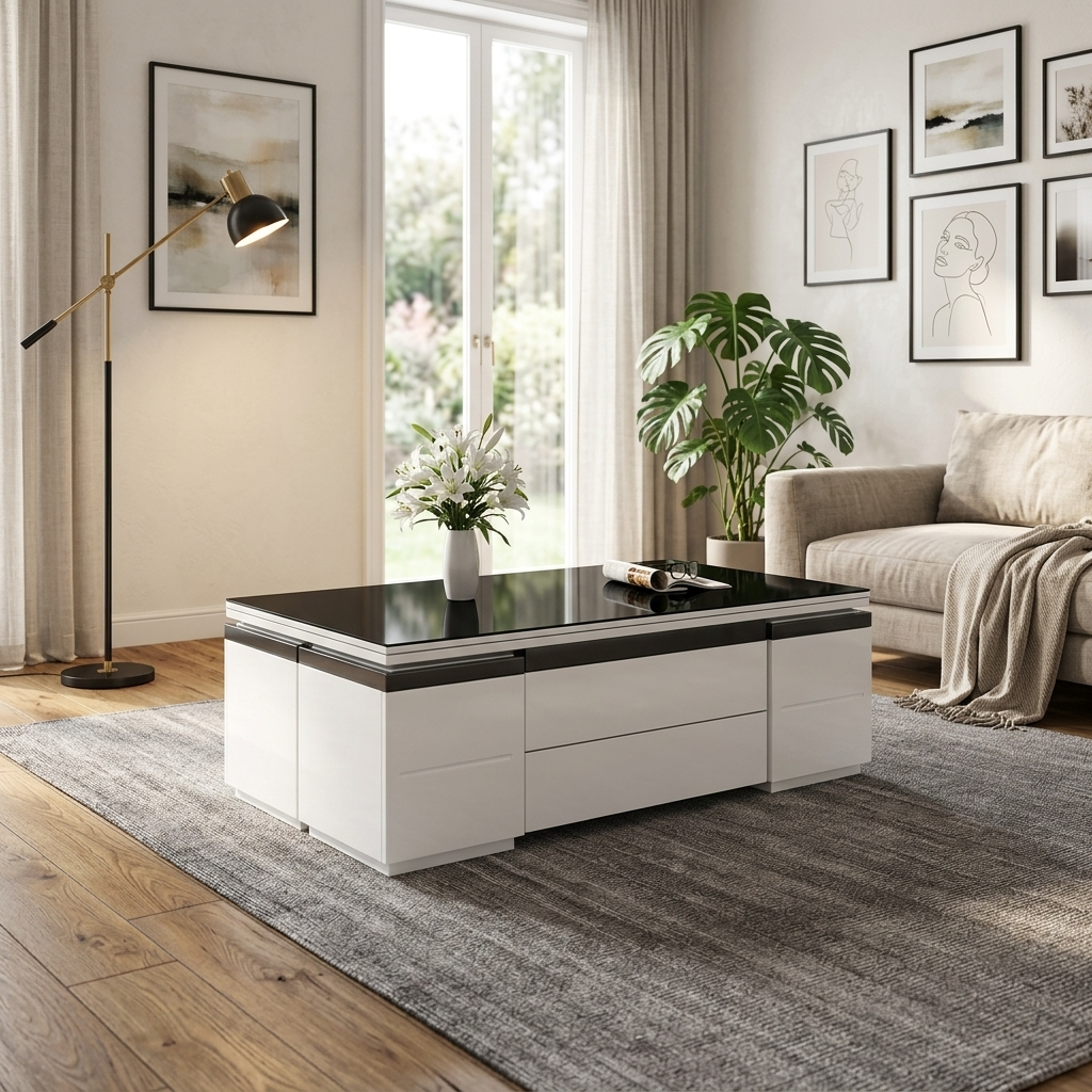 Easy Convertible Modular Dynamic Coffee Table - Image 6