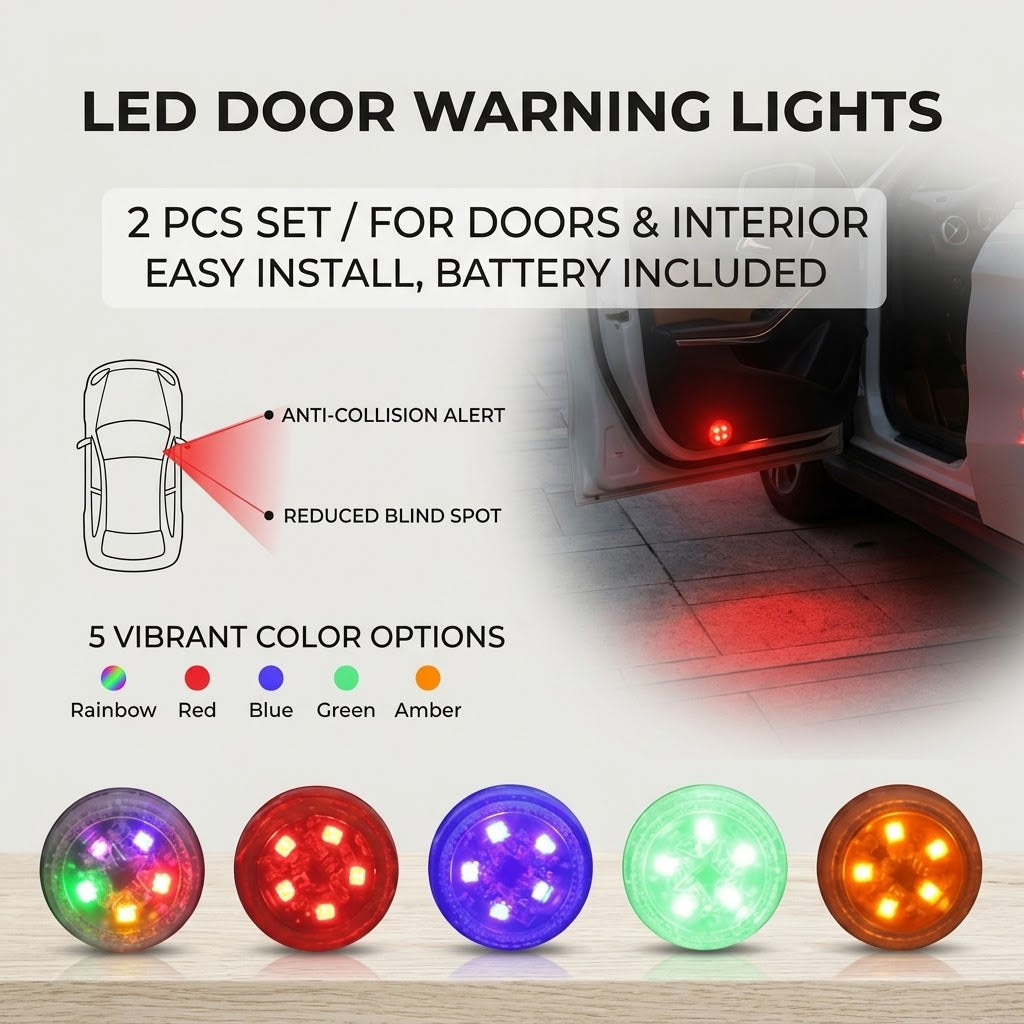 Wireless Car Door Safety Warning Lights - Image 4