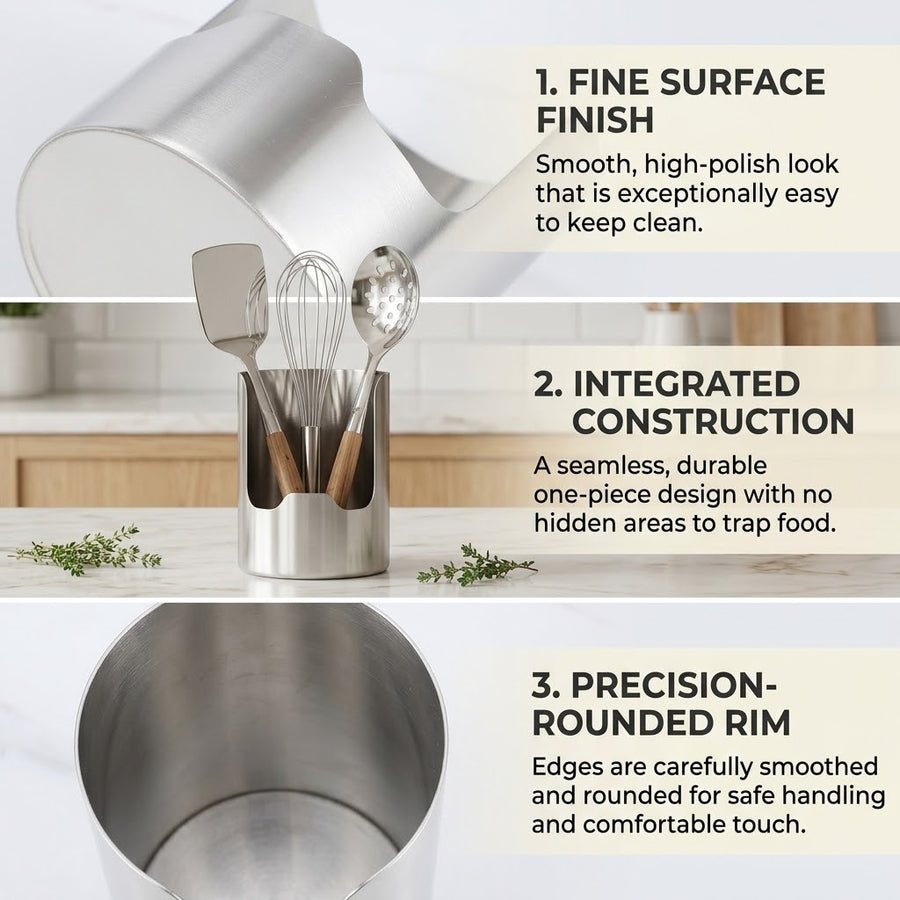 Spoon Dock Stainless Steel Utensil Rest Holder