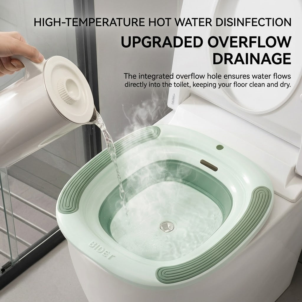 Personal Hygiene Foldable Sitz Bath Soak Care Basin - Image 3