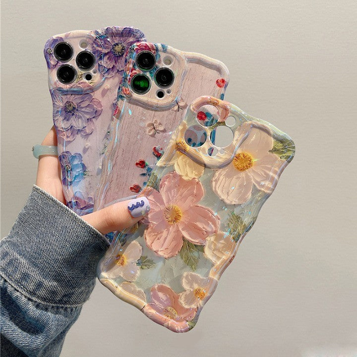 Blossom Glow Floral Pattern iPhone Case - Image 0