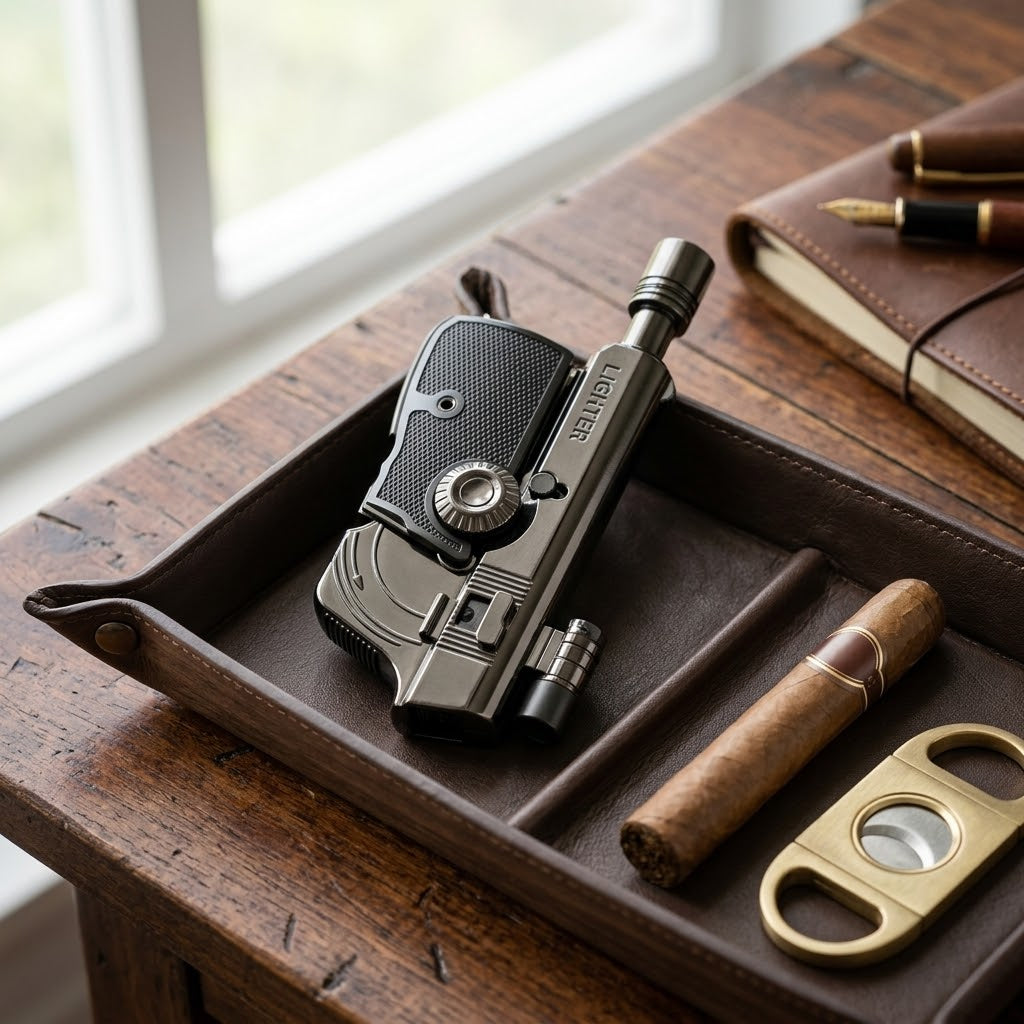 Magnum Tactical Gun-Shape Jet Flame Windproof Lighter - Image 1