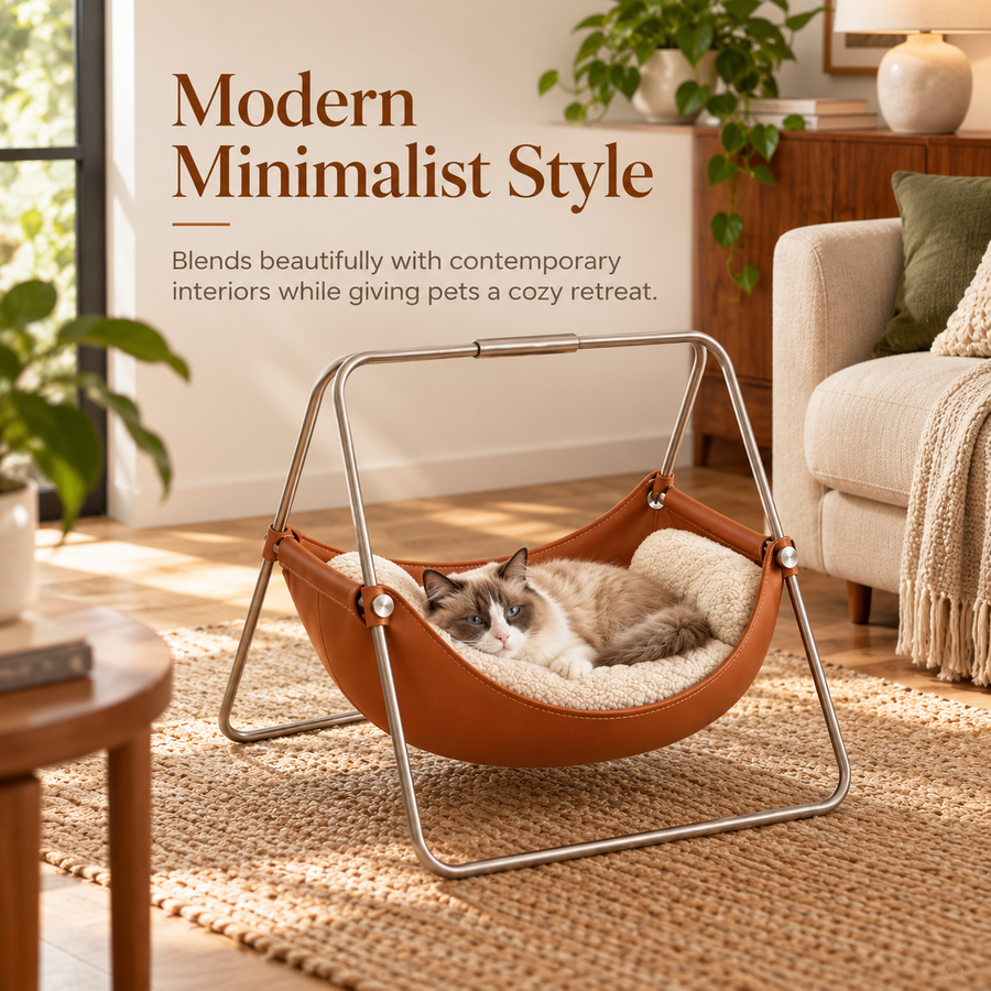Cozy Elevated Pet Swing Bed