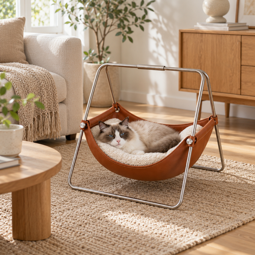 Cozy Elevated Pet Swing Bed