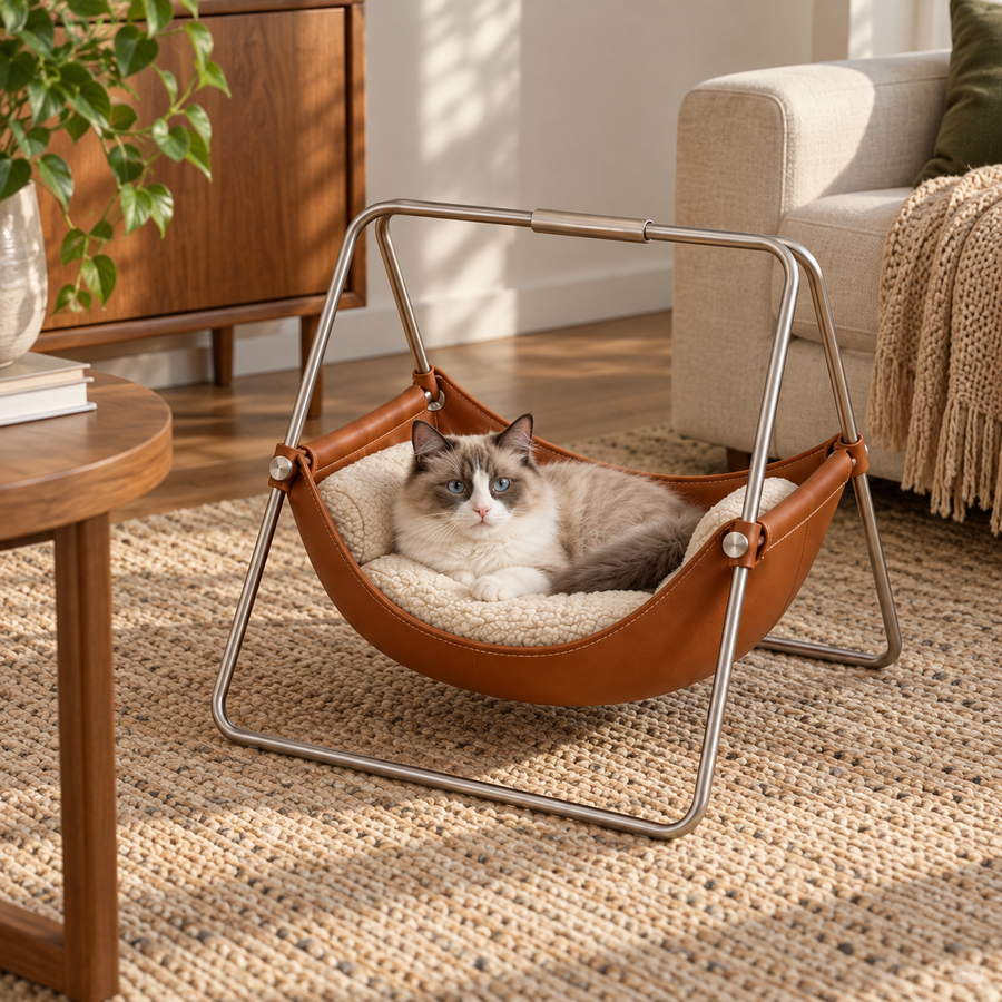 Cozy Elevated Pet Swing Bed