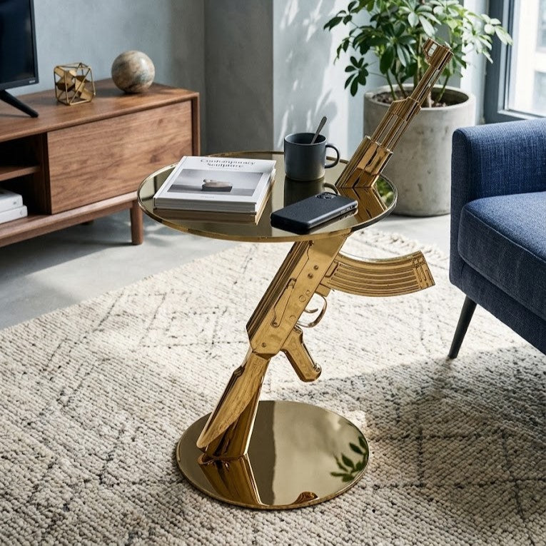 Sniper Industrial Metal Side Table