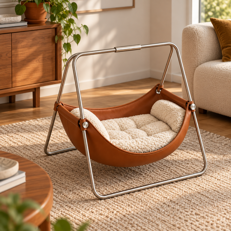 Cozy Elevated Pet Swing Bed
