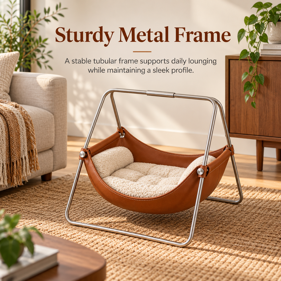 Cozy Elevated Pet Swing Bed