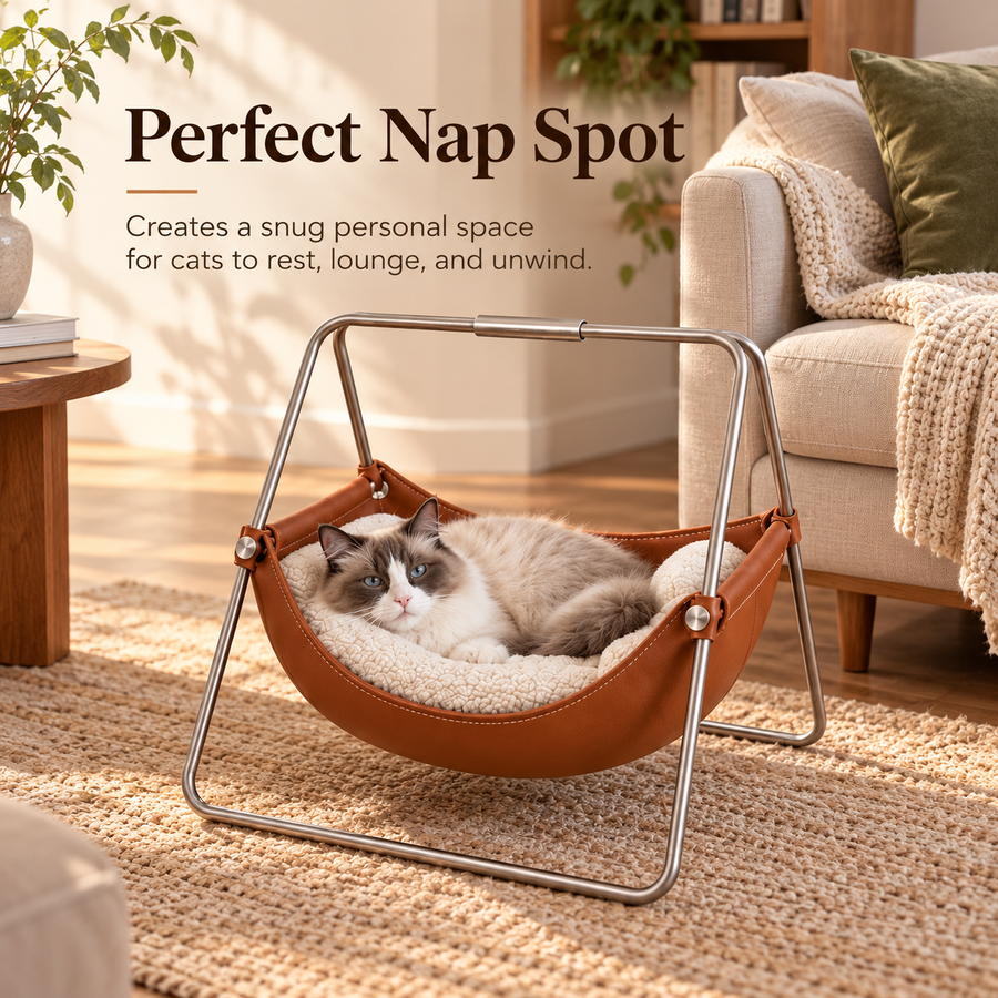 Cozy Elevated Pet Swing Bed