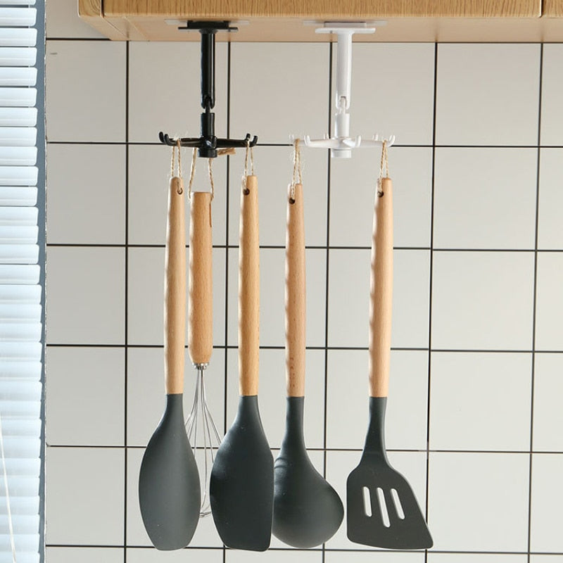 Punch Free Kitchen Dish Hook Organizer