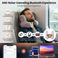 Smart Traveler Bluetooth Music Heated Neck Pillow - Image 3