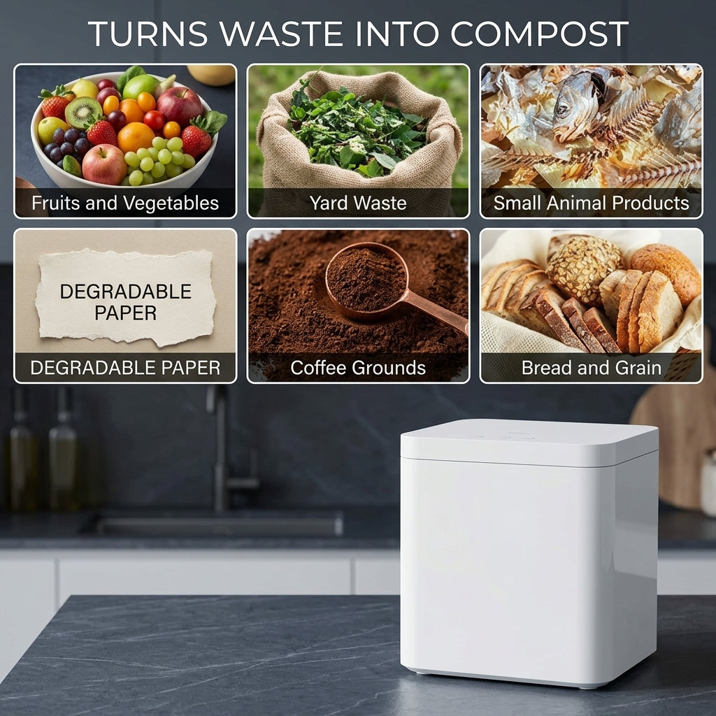 No Waste Smart Kitchen Food Composter Recycling Machine - Image 2