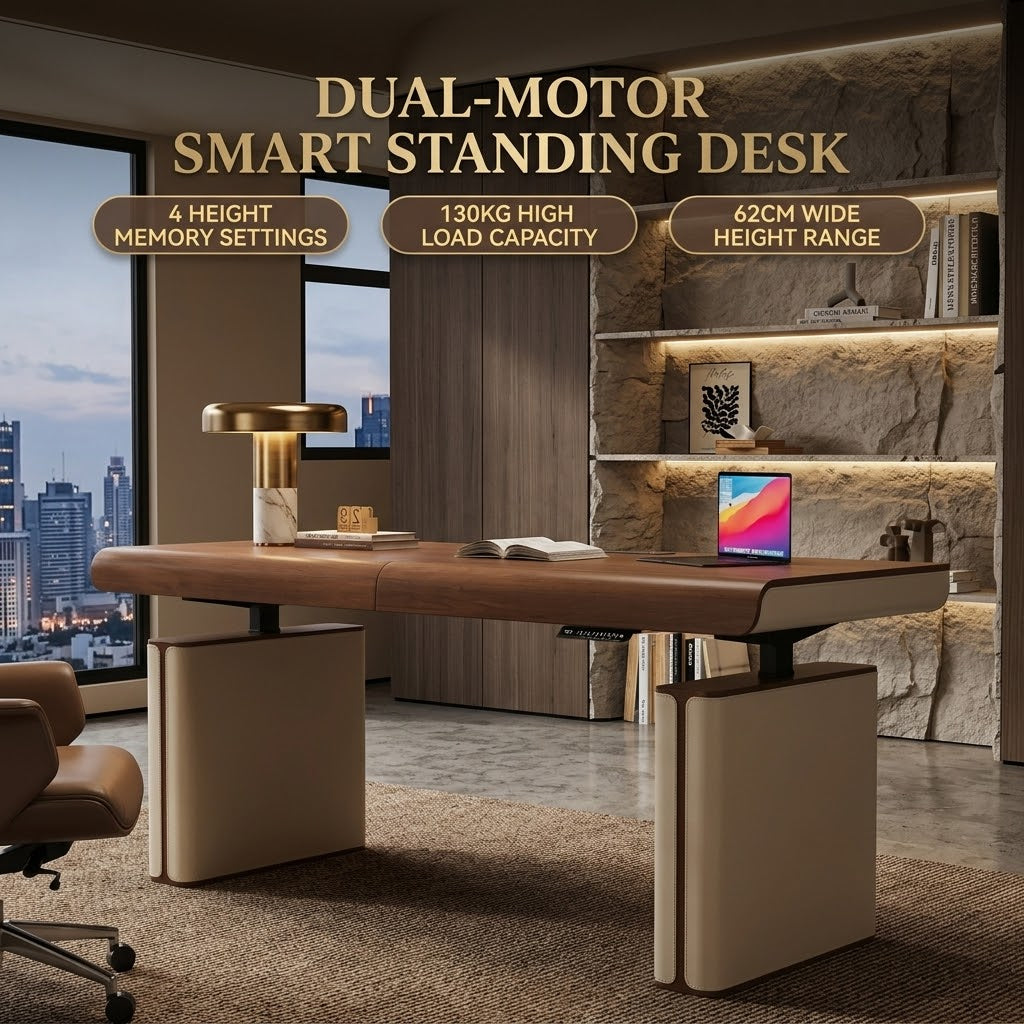 Healthy Hour Electric Adjustable Standing Desk Workstation - Image 5