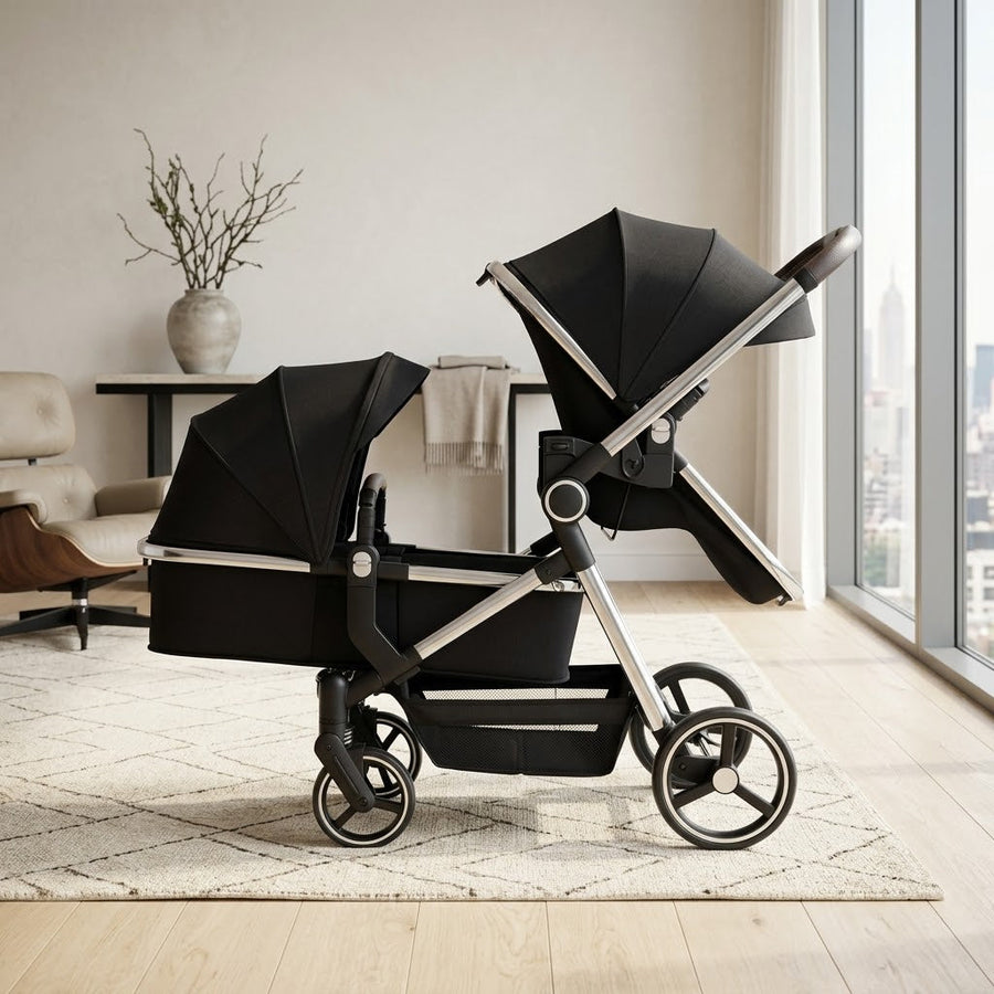 Lightweight Japanese Style Twin Baby Stroller - Image 6