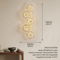 Bloom Light Glass Flower Wall Lamp - Image 4