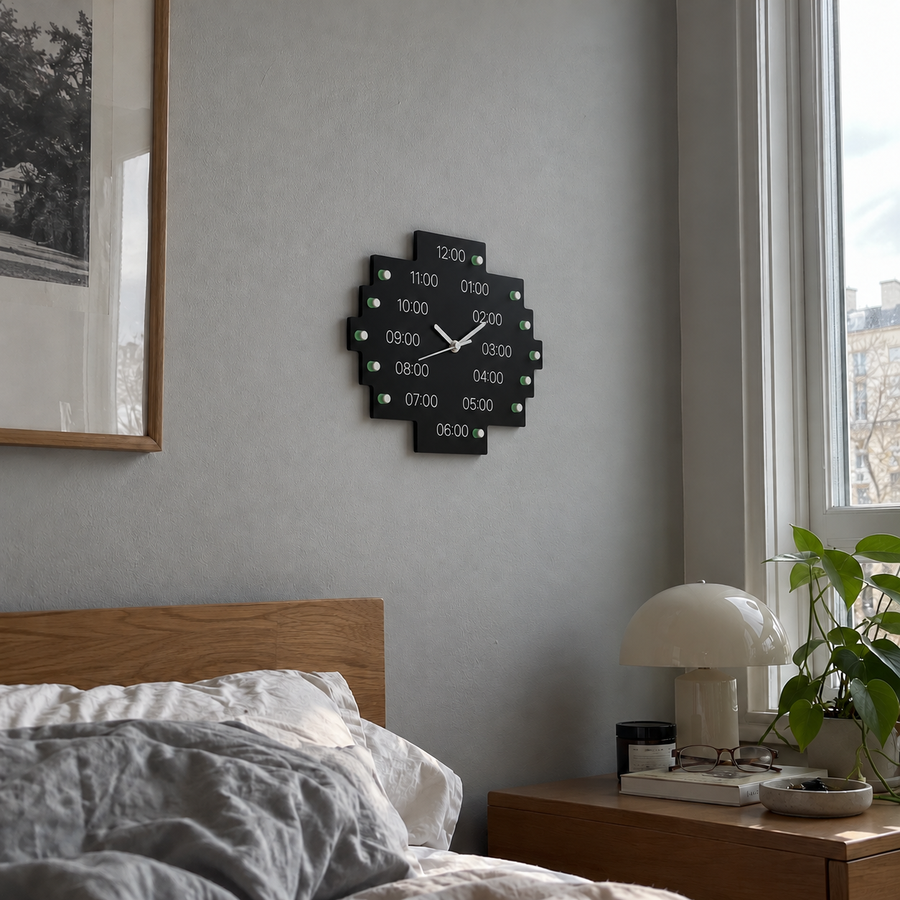 Reloj de Pared Pixel Edge Statement