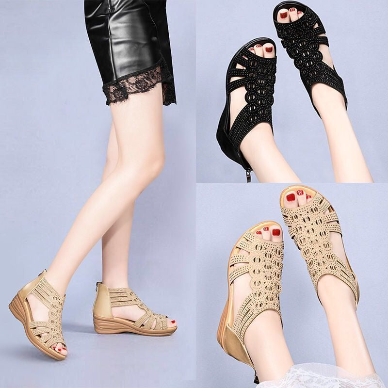 Daytime Walk City Comfy High Heel Women Slippers - Image 2