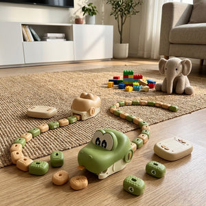 Never Full Magnetic Snake Bean Chase Toy