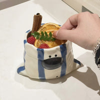Puppy Bite Ceramic Snack Bowl Cup - Image 1