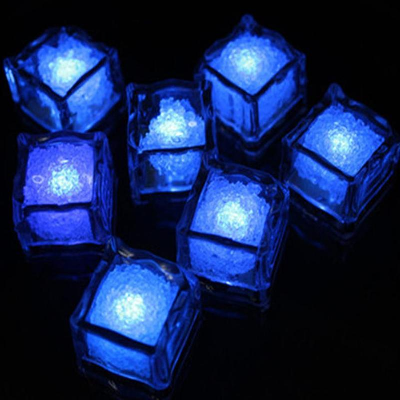 Colorful Water-Activated LED Ice Cubes