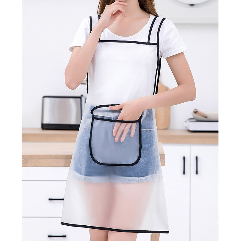 Transparent Waterproof Kitchen Apron - Image 0
