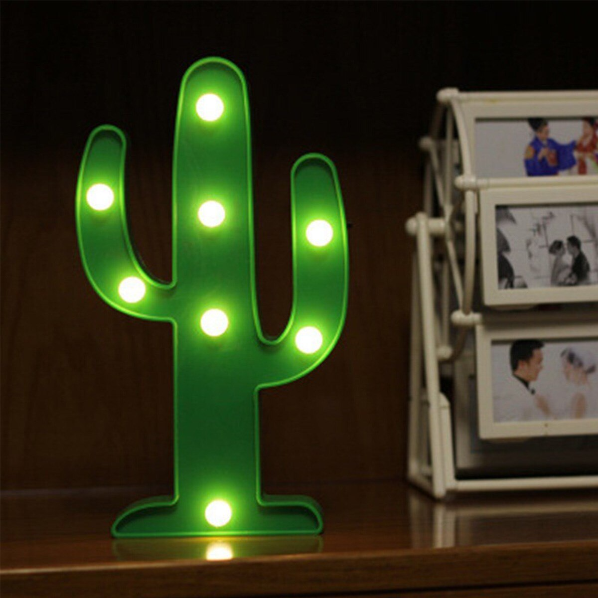 Cute Cactus Night LED Lights