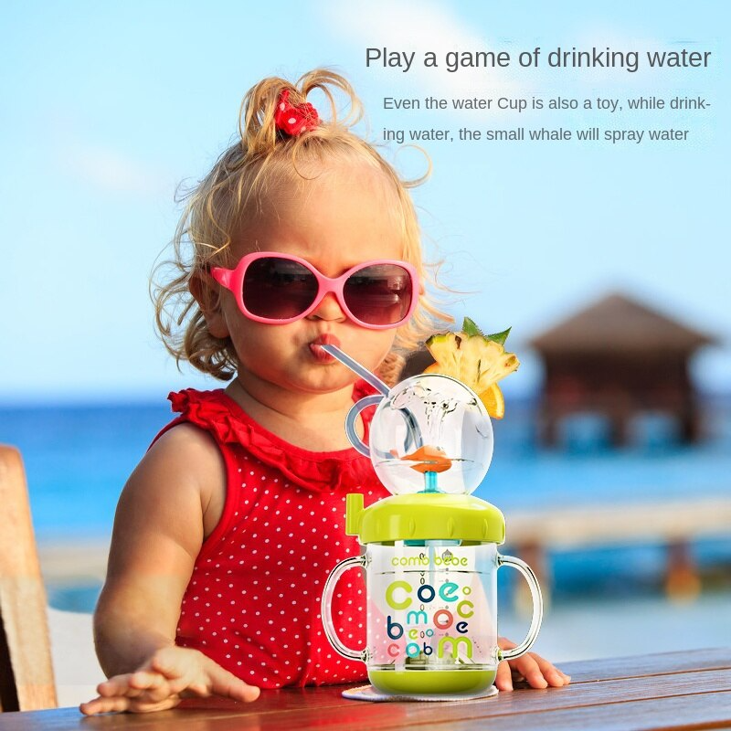 Kids Whale Water Spray Drinking Cup - Image 3
