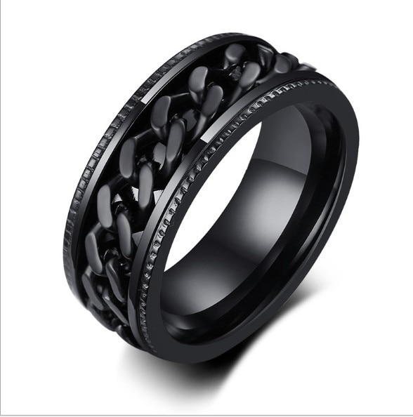 Cool Stainless Steel Rotating Ring - Image 8