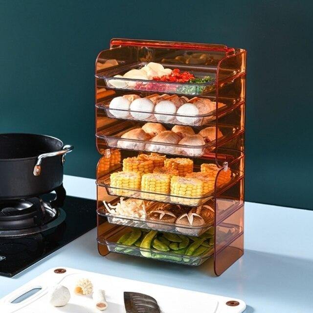 Multi-Layer Stackable Kitchen Storage Rack · Mavigadget