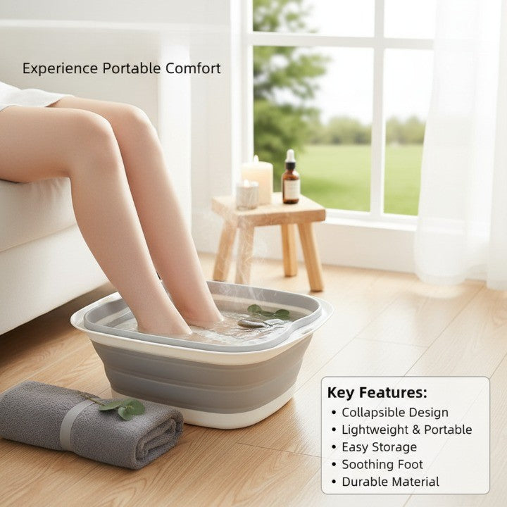 Home Spa Foldable Foot Wash Bucket - Image 1