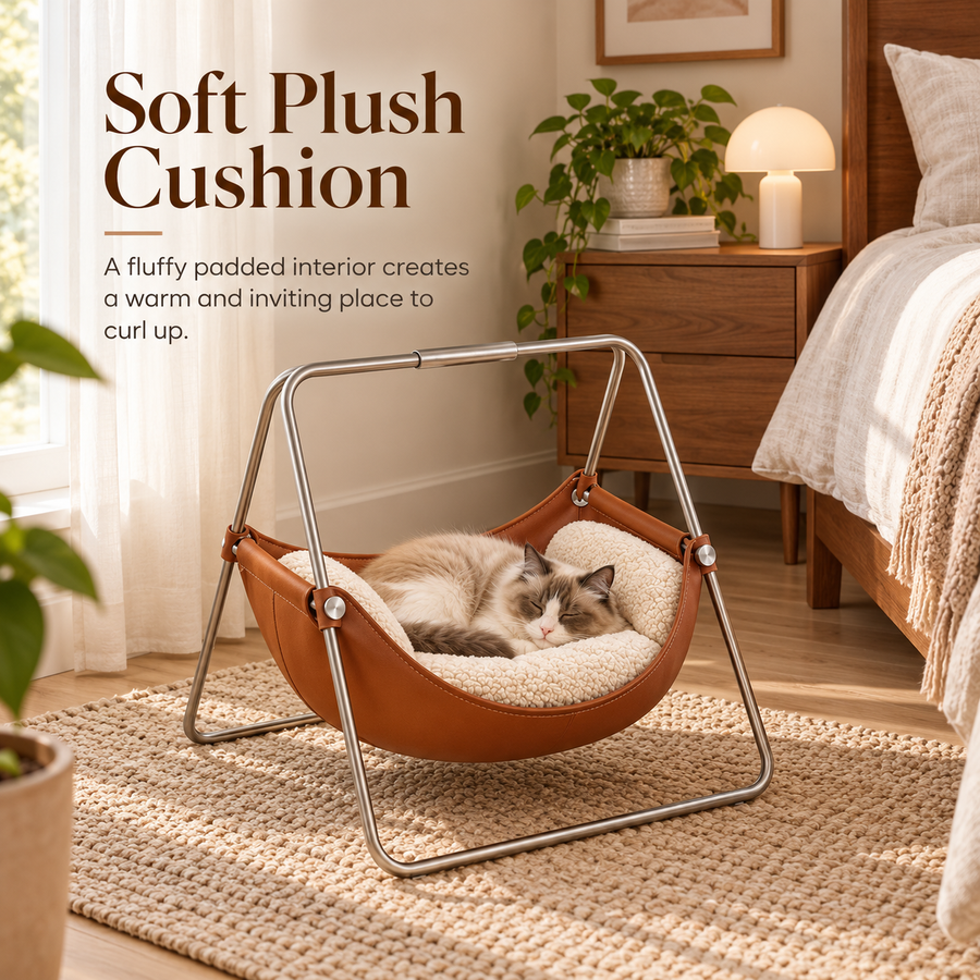 Cozy Elevated Pet Swing Bed