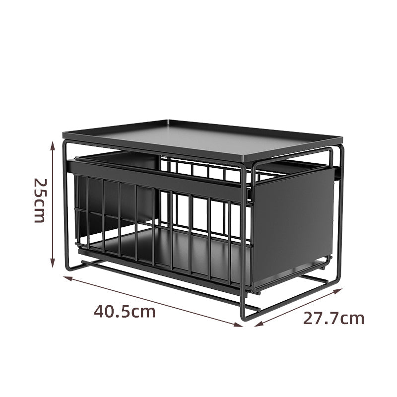 Under Sink Organizer Hidden Sliding Storage Rack - Image 8