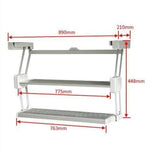 Kitchen Organizer Double Layer Pull Down Storage Rack