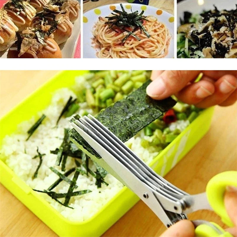 5 Layers Stainless Steel Multifunctional Kitchen Scissors - Image 5