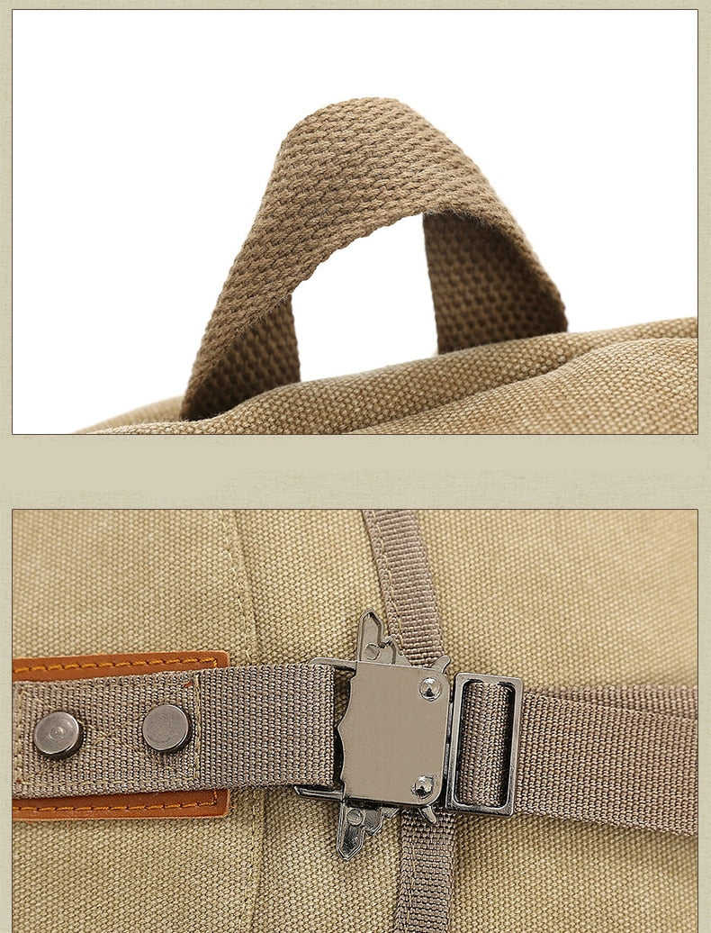 Shoulder Strap Zipper Solid Casual Backpack - Image 20